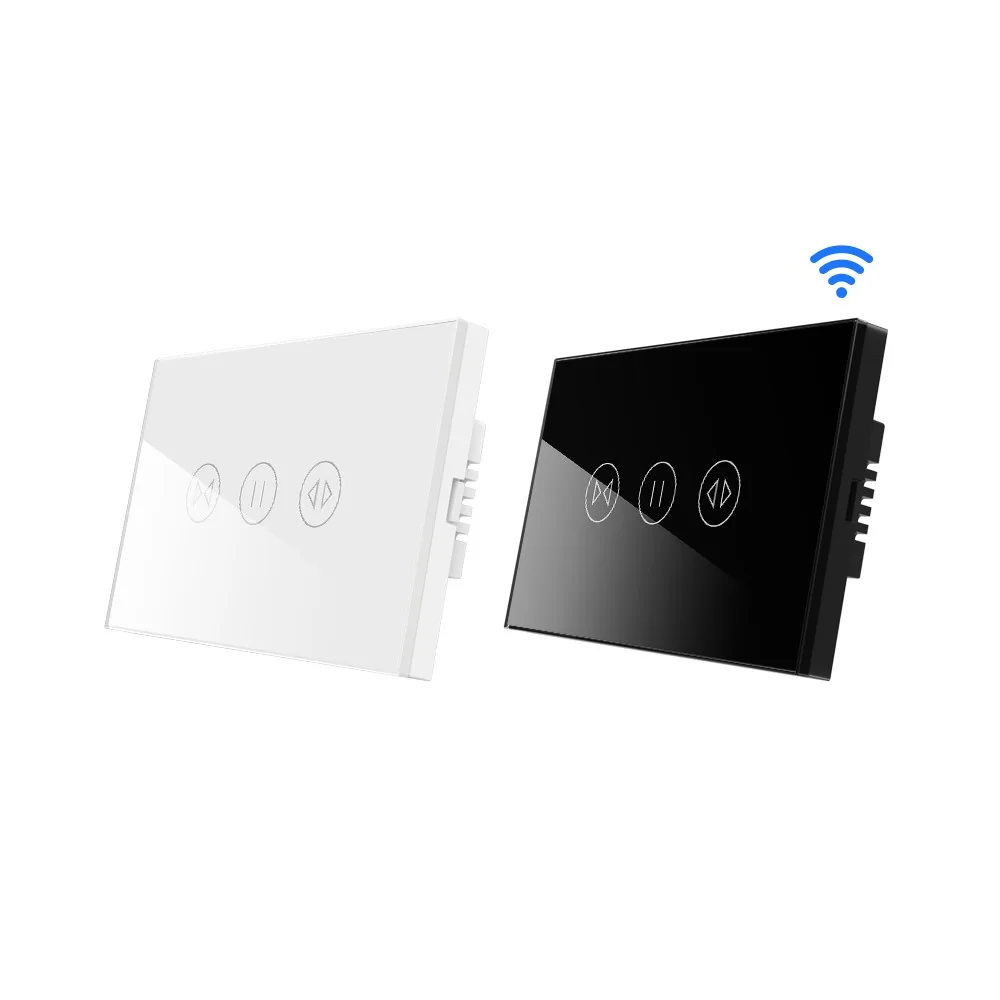 US Standard Wifi App Control Touch Shutter Smart Curtain Switch for Smart Home
