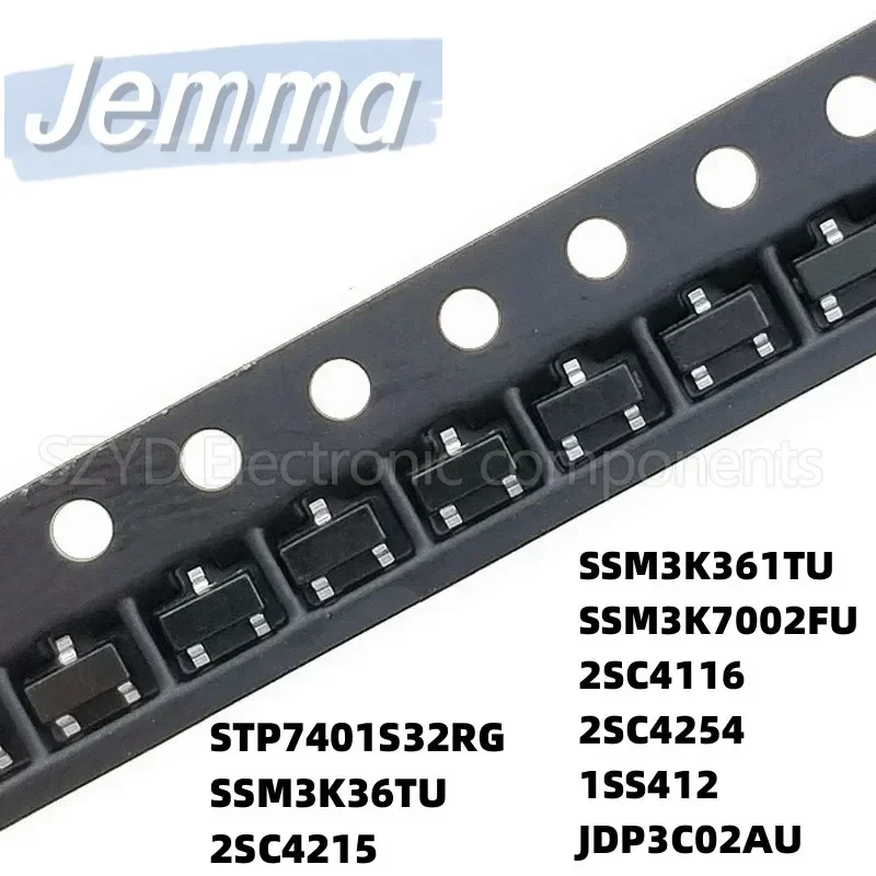 Piezas 100 SOT323 STP7401S32RG SSM3K36TU 2SC4215 SSM3K361TU SSM3K7002FU 2SC4116 2SC4254 1SS412 JDP3C02AU