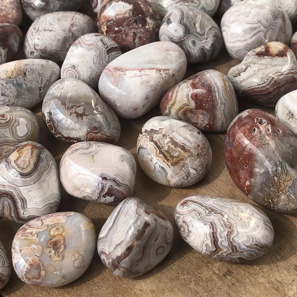 Natural Stone Banded Agate Tumbled Stones Quartz Crystal Minerals Crystals Home Decoration Spiritual Meditation Chakra Fengshui