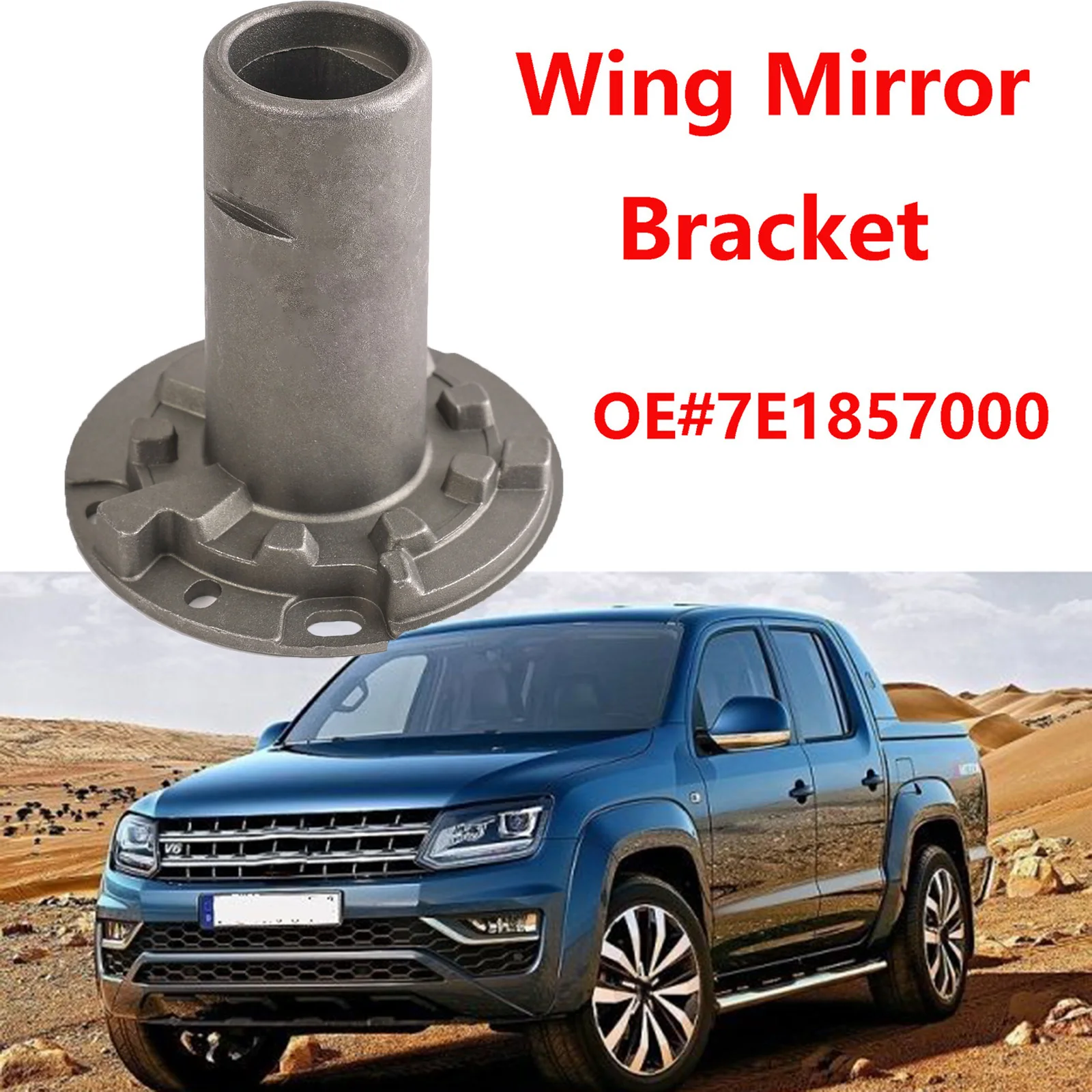 For VW Amarok 2010 - 2023 Transporter T5 T6 2003 - 2023 Silver Wing Mirror Bracket Gear Bearing Inner Bush L/R 7E1857000