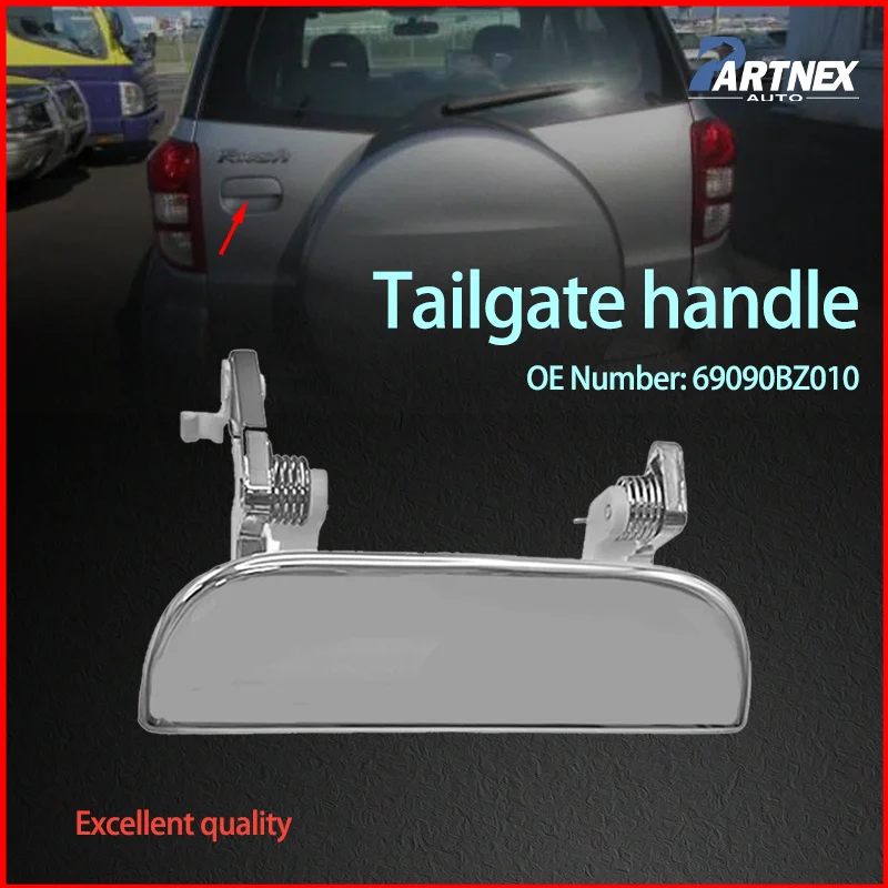 Car Handle Tailgate Handle Rear Door Exterior Outer Outside Chrome Handle Trunk Tail Gate for Toyota Rush Daihatsu 69090BZ010