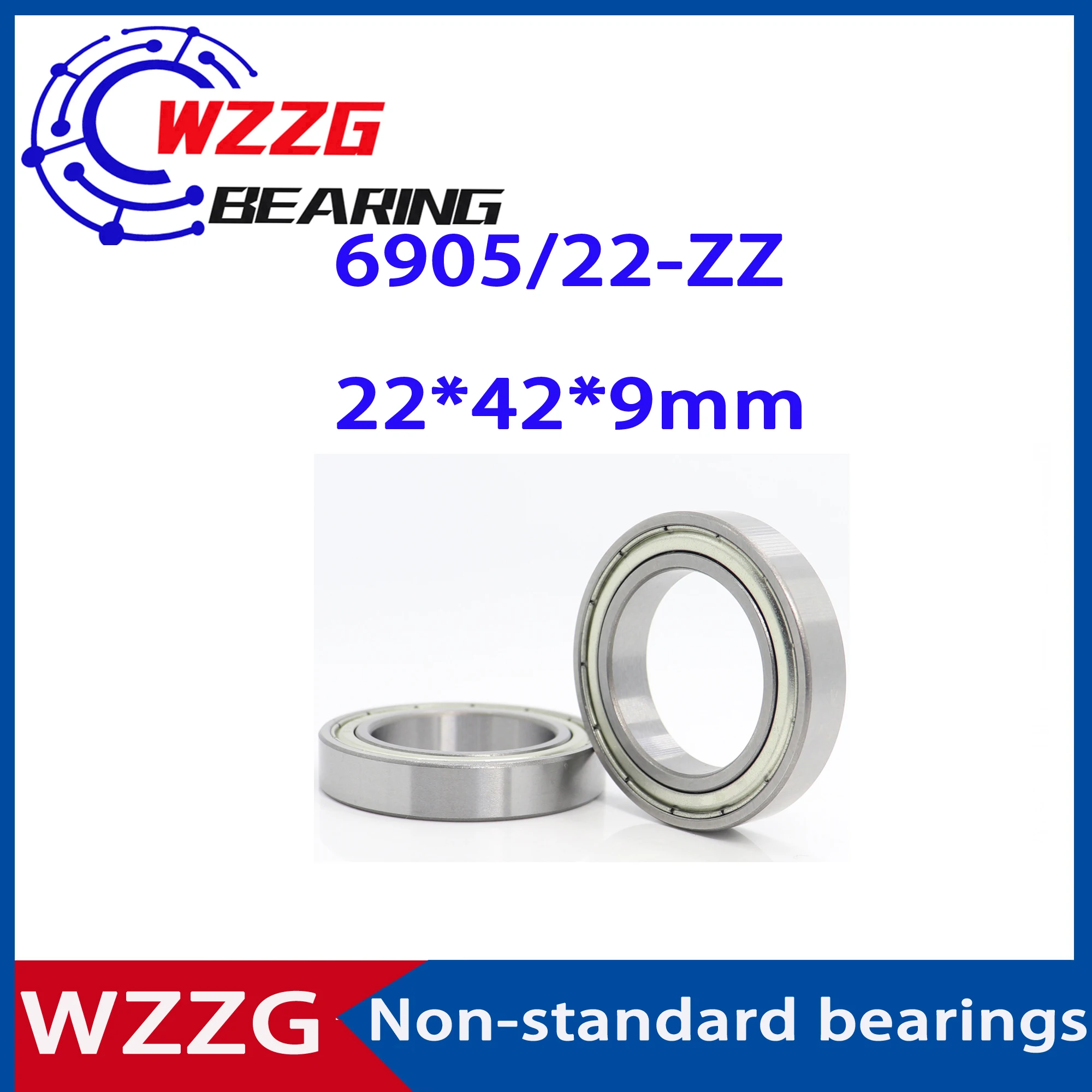 WZZG 6905 High quality non-standard bearings 6905/22-ZZ 22*42*9mm 6905/24-2RS 24*42*9mm deep groove ball bearings