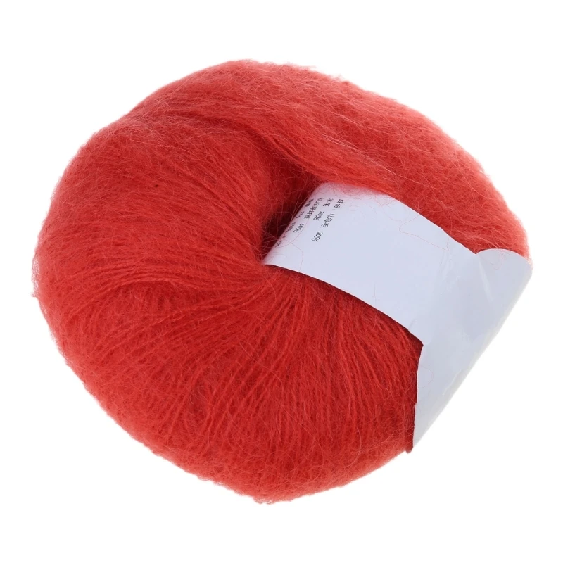 Mohair Yarn Handwoven Knitting DIY Shawl Scarf Hat Winter Warm Clothes Supplies Dropship