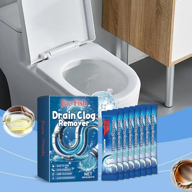 Drain Cleaner; Toilet Sink Kitchen Bathroom Drain Pipe Clog Stain Deodorization Quick Unclogging Cleaning Decontamination