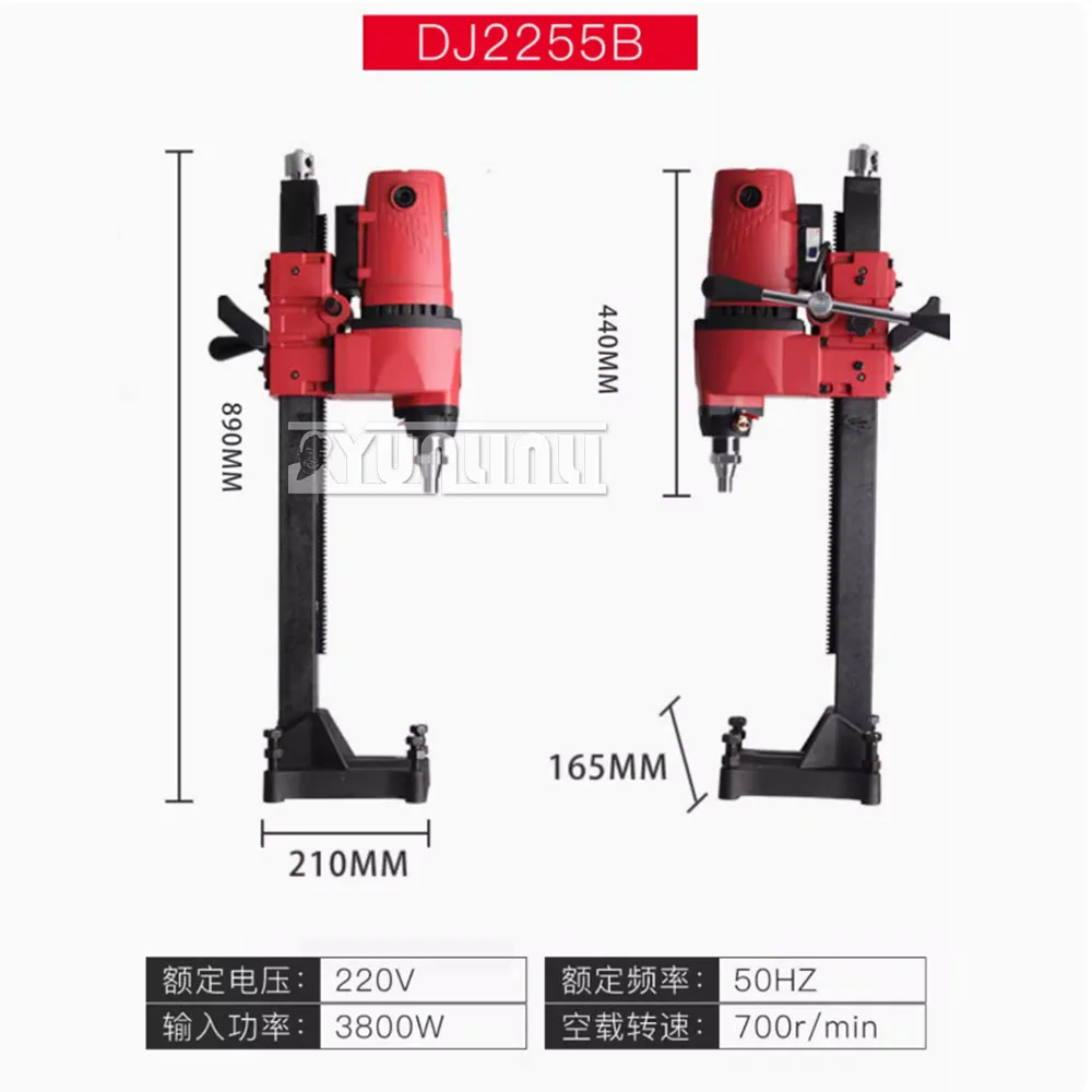 6000W Diamond Core Water Drilling Machine 400mm Concrete Core Drill for Concrete, Brick, Block, Diamond Core Drill Rig