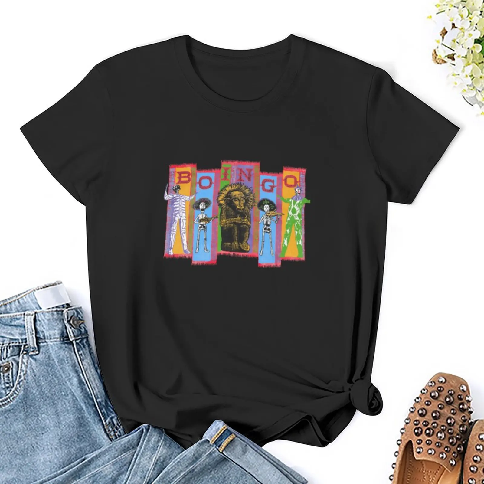 Oingo Boingo camiseta grande para mulheres, roupas femininas, 2 (3)