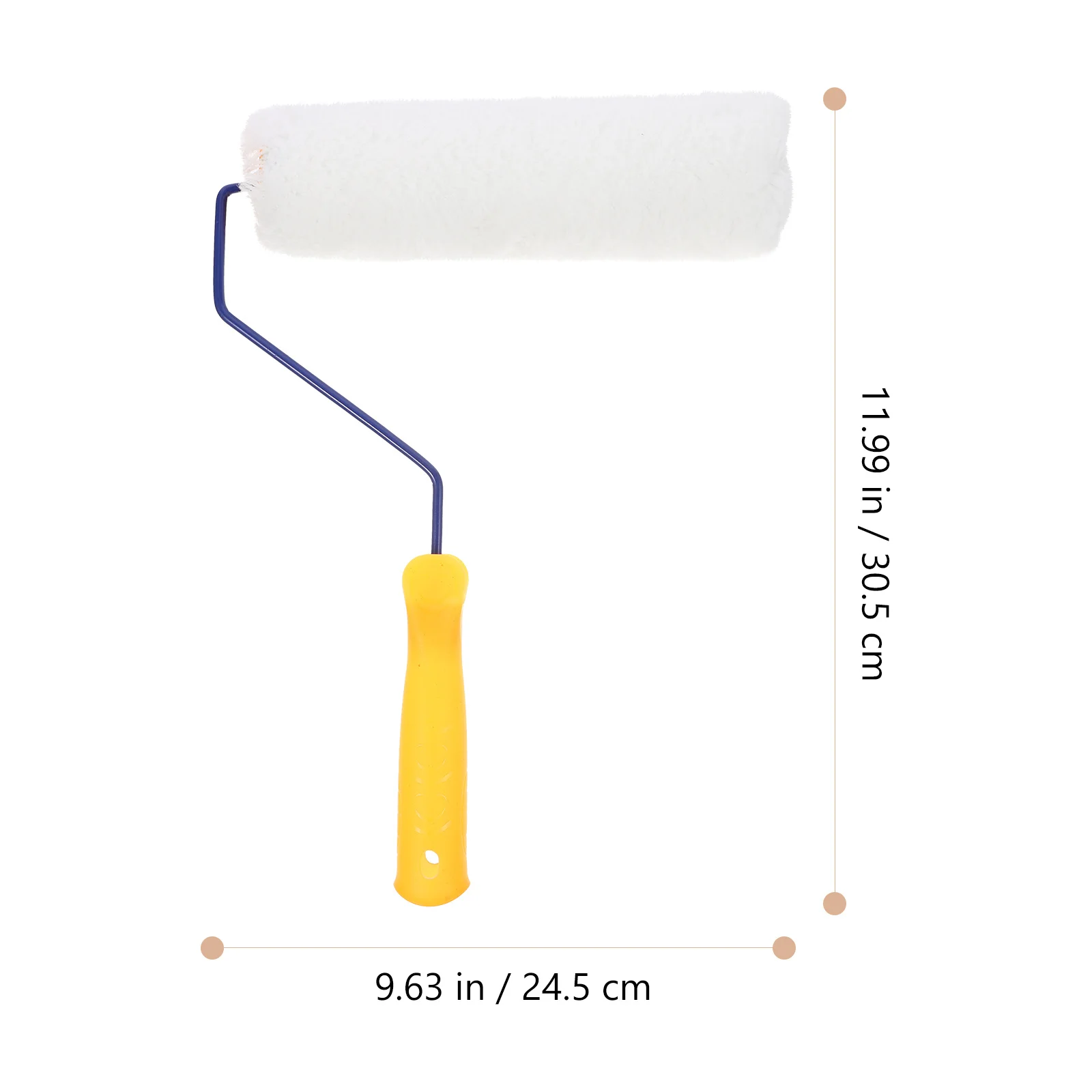 

2Pcs Paint Rollers Durable Comfort Grip for Wall Window Frame Furniture Painting Tools Roller Brush DIY Skill Upgrade