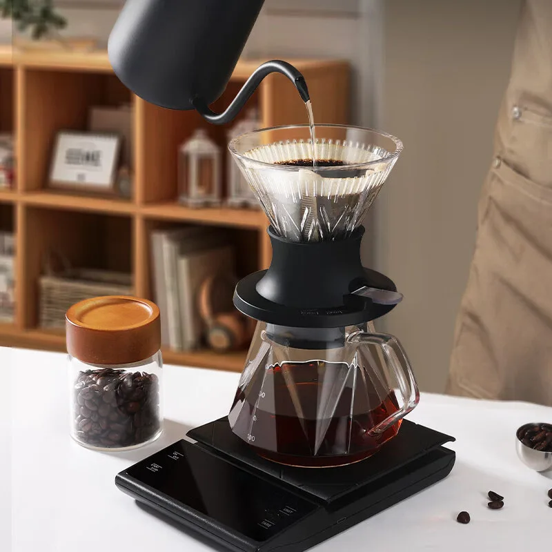 Coffee Filter Cup reusable drip-type hand-brewed coffee filter paper immersion filter pot v-shaped switch funnel