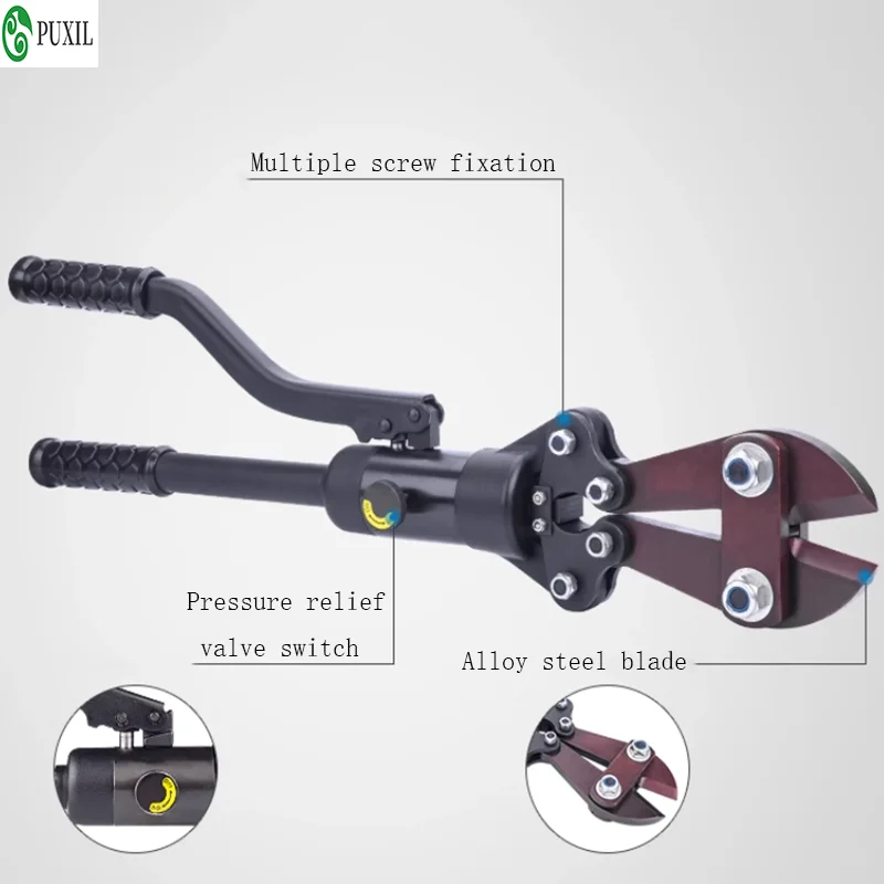 Hydraulic bar shears YQ-12B multi-function manual rebar cut 4-12mm hydraulic rebar cutter hydraulic tools