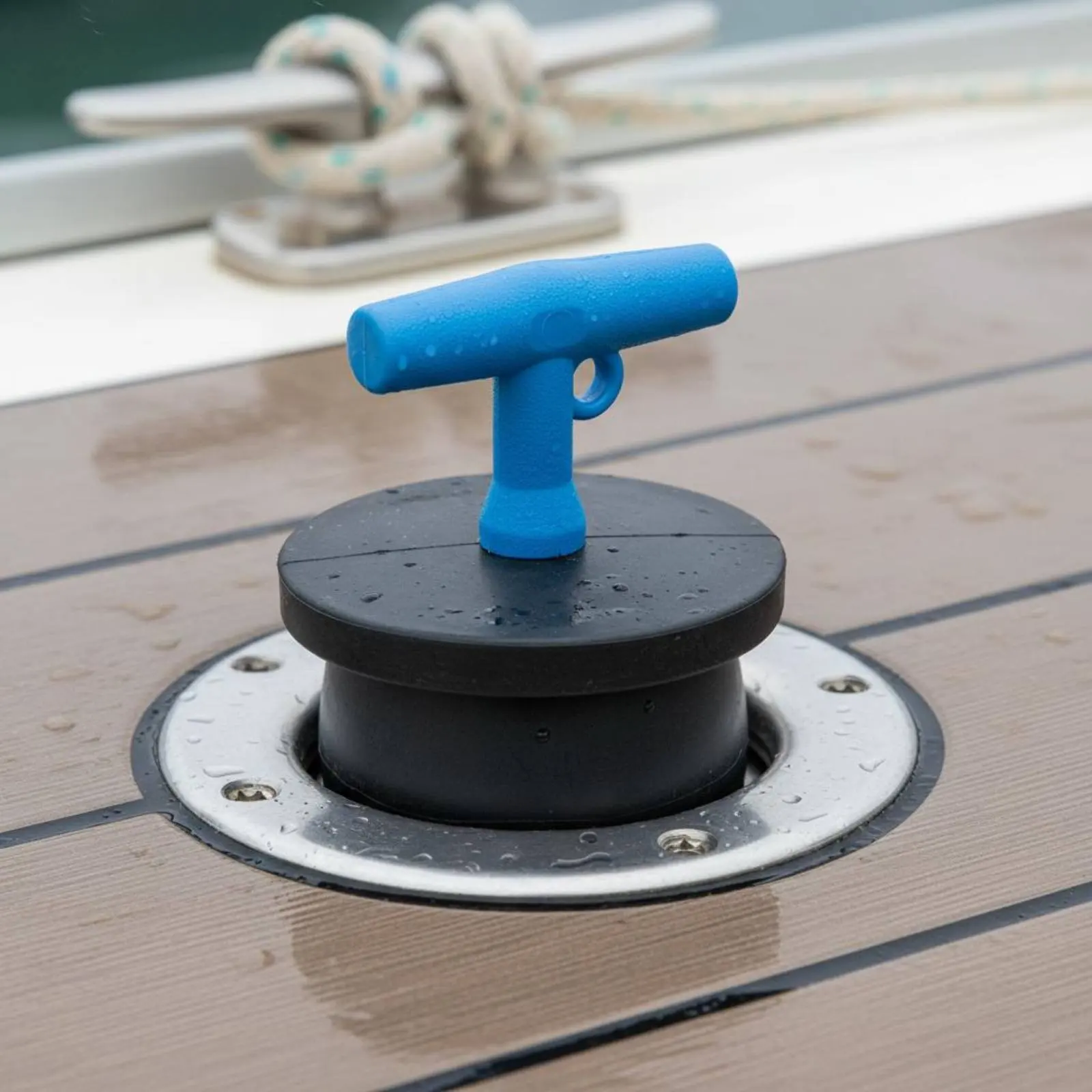 

Aquatic Scupper Plug Leakproof Twist-Tighten Drain Closure Mechanical Closure Plug Rust Resistant Plumbing Hardware Easy to Use