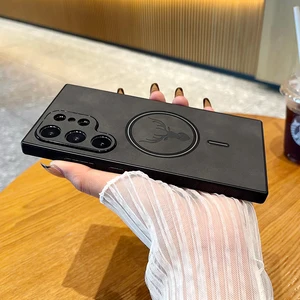 Luxus magnetische Leder -Telefonabdeckung, drahtloses Laden, Samsung Galaxy S24 S23 S21 Plus Ultra 6 Hauptverkaufsabdeckung S Pen S21 Ultra - №5