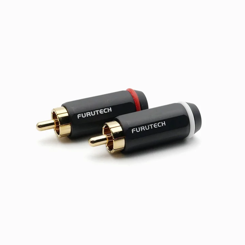 FURUTECH FP-126 Hifi RCA  Connector Plug Rhodium/Gold Plated PCOCC Central Pin Speaker Hi-end Audio Viborg Plug