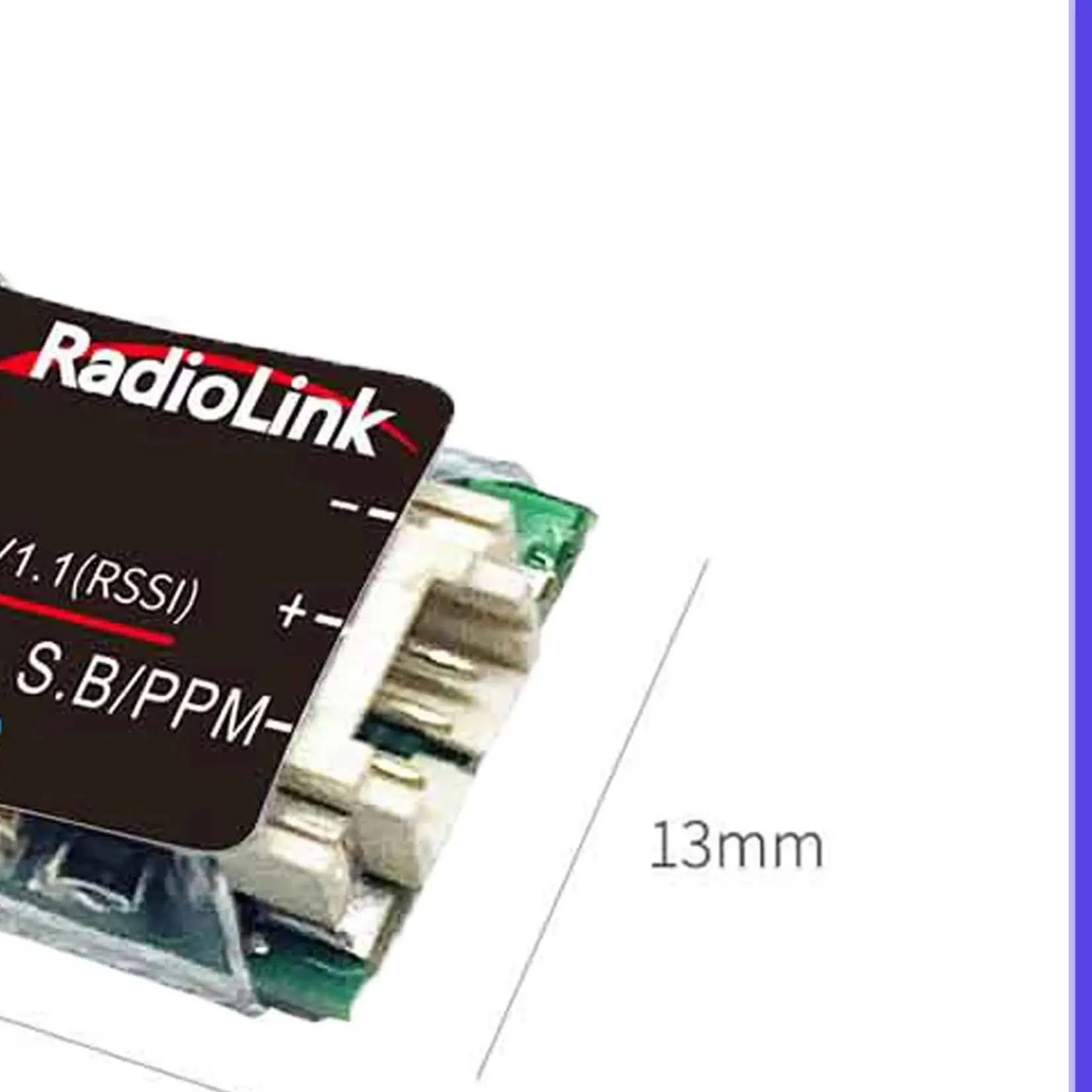 Radiolink R8SM 8CH 2.4G Receiver Real-time Built-In Telemetry Support SBUS& PPM Signals for Long Range RC FPV Drone Plane Model