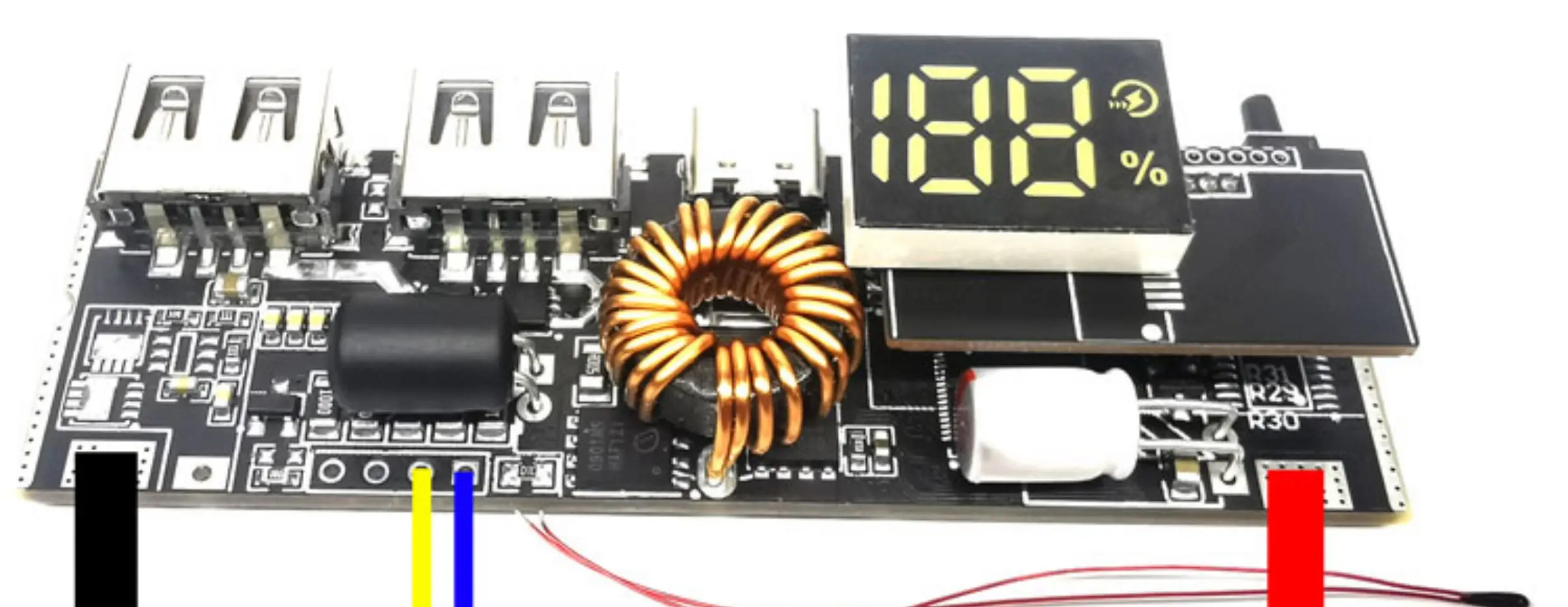 PD65/100W Mobile Power Bank Module Multi-port Bidirectional Super Fast Charging Diy High-power Power Bank Mainboard Kit