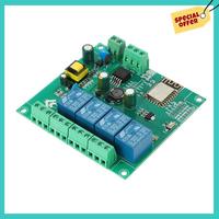 -ABHW 3X ESP8266 Wireless WIFI 4 Channel Relay Module ESP-12F Wifi Development Board For Arduino AC/DC 5V/8-80V Power Supply