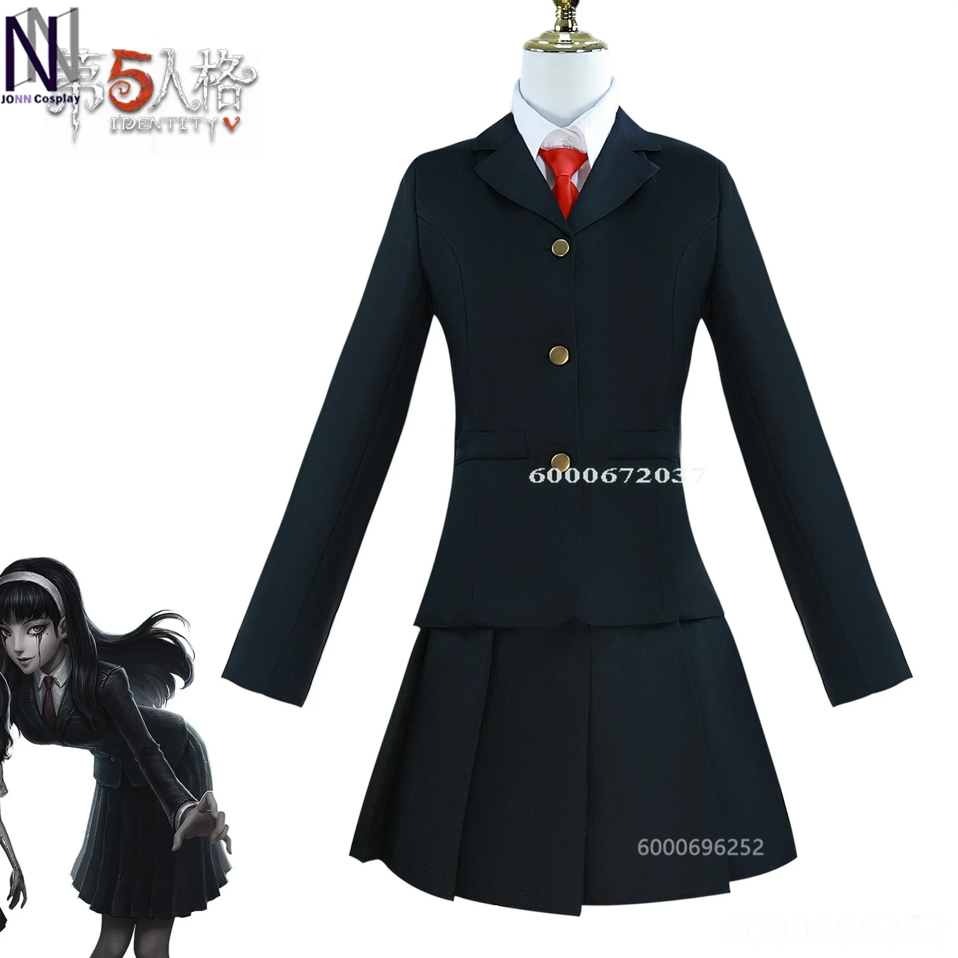 

Identity V Game Cosplay Ito Junji Kawakami Tomie Japanese JK Uniform Suit The Dream Witch Halloween Party Costume New Arrival