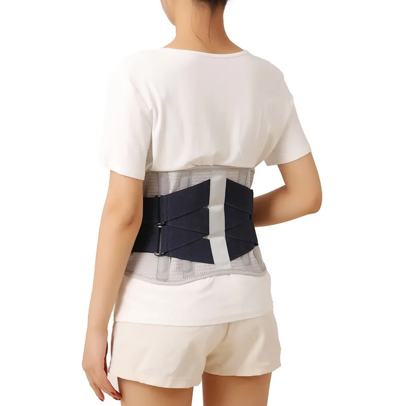 دعم الخصر عالي المرونة وجيد التهوية مع تثبيت الخصر المرن ودعم لوحة الصلب لحزام الخصر للحماية الرياضية