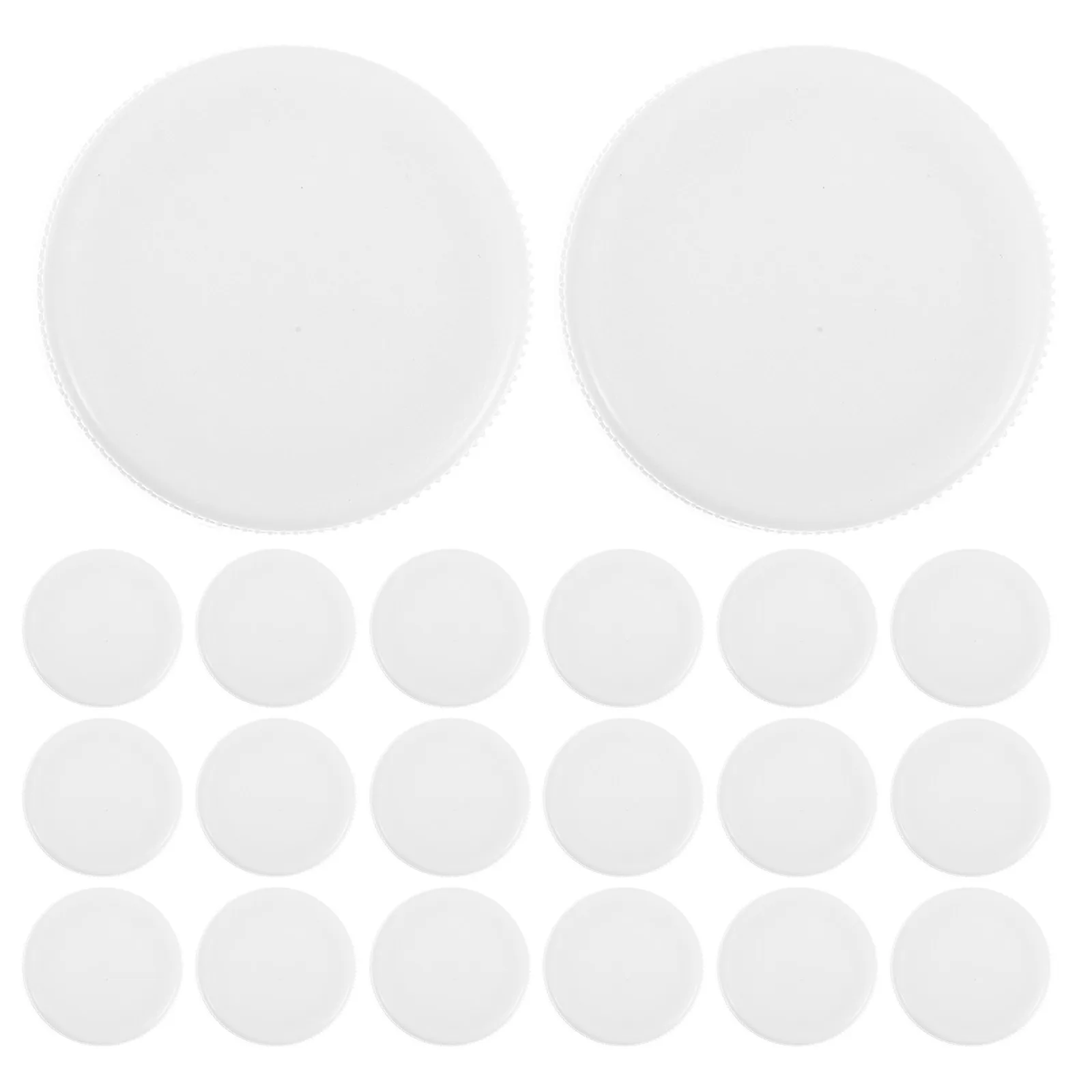 50Pcs White Plastic Bottle Caps 38Mm Screw-on Replacement Seal Caps for Beverage Water Juice Milk Soda Bottle Covers