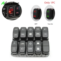1PC Car Front Rear Fog Light Supply Push Dual Switch Button Switch With Wire For Mitsubishi Lancer EX Pajero V73 93 V97