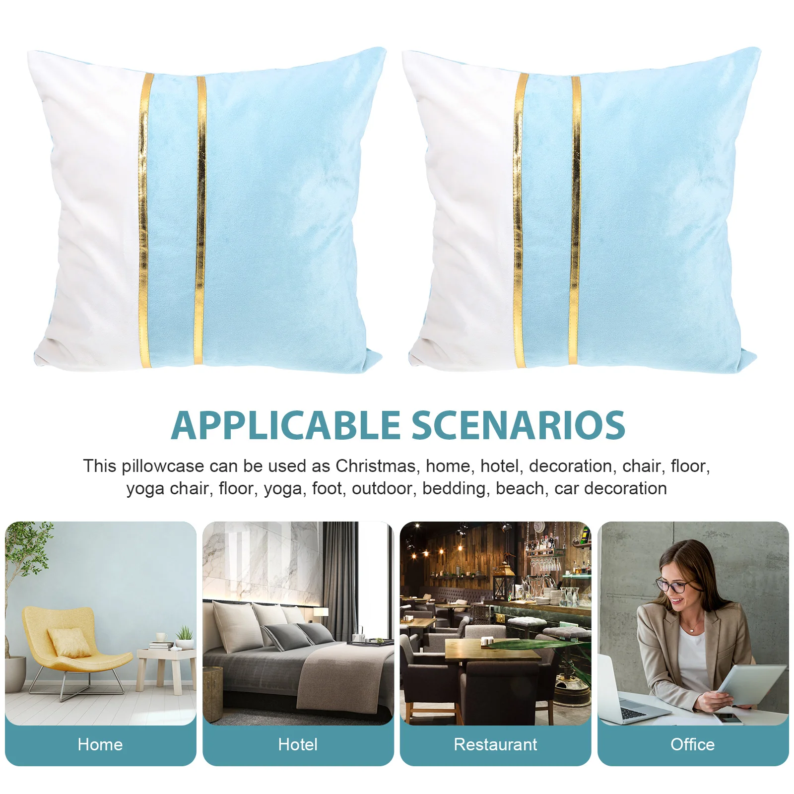 

2pcs Pillowcase Home Throw Pillow Cover Sofa Pillowcase Replacement Velvets Pillowcases Comfortable Decorative Cushion Cover For