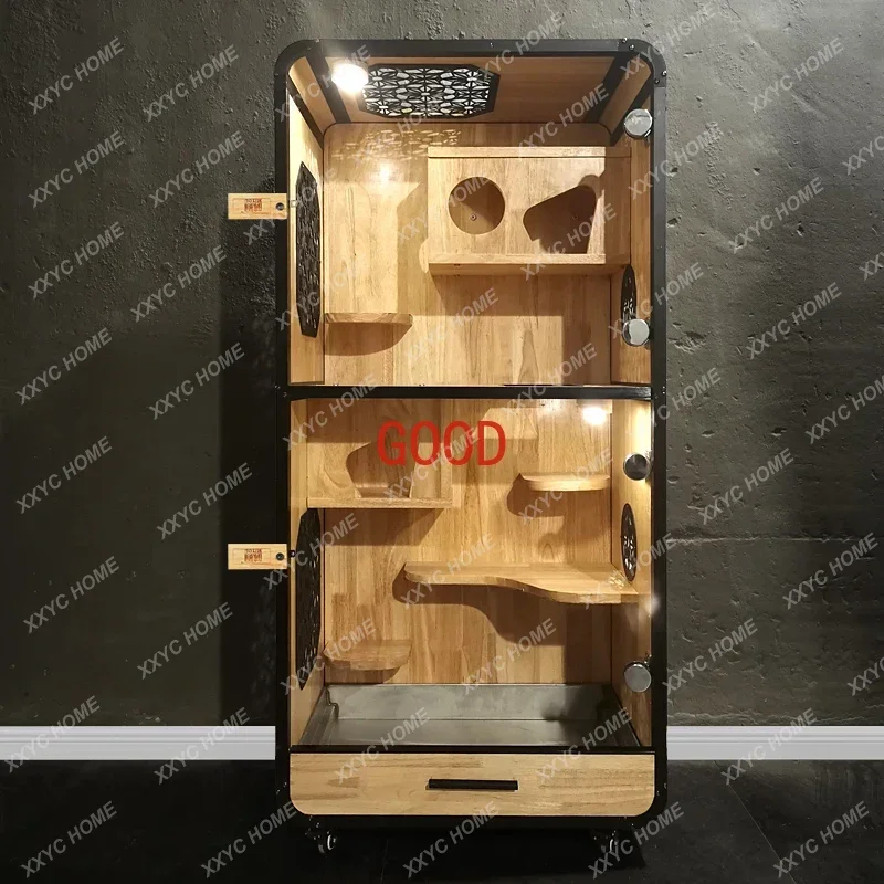 hot sale Large Chinchilla Top Villa, Luxury Pet Ice Nest, Cooling Oversized Villa Cage, Small Household Pet House