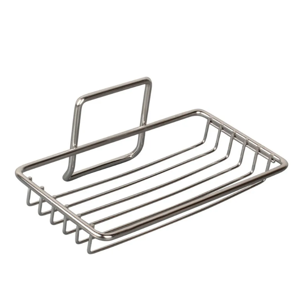 

Держатель для мыла из нержавеющей стали без креплений, с полым дренажным дизайном, для ванной, кухни, прачечной, для хранения мыла, губок и мочалок