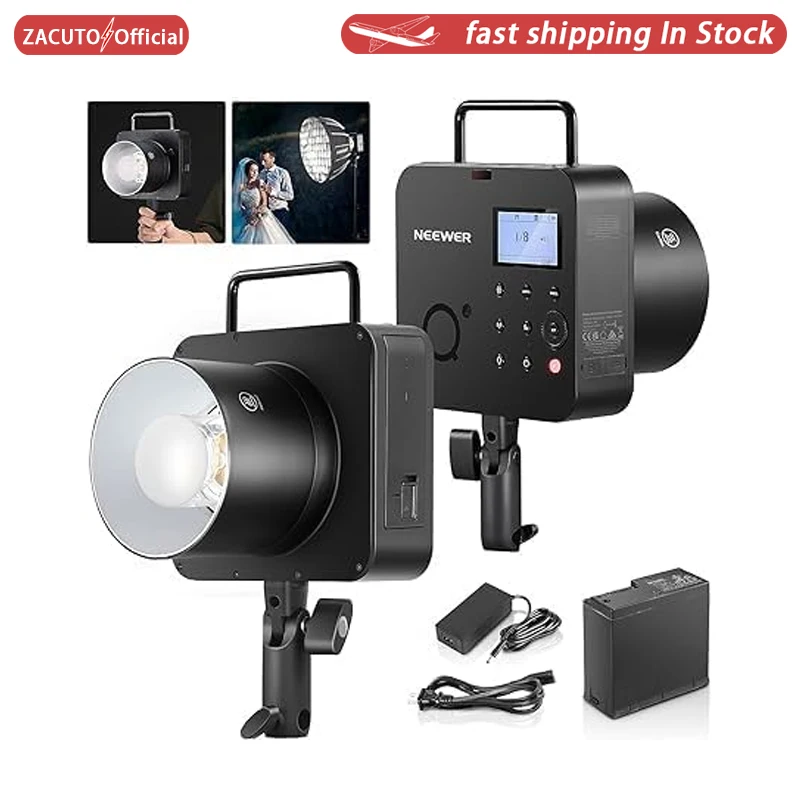 

NEEWER Q4 400W 2.4G TTL Outdoor Studio Flash Strobe 1/8000 HSS Photography Monolight Speedlite Lamp Bowens Mount