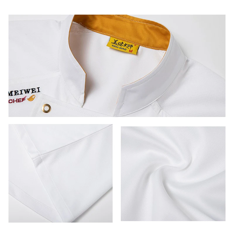 Chef-Kok Uniform Restaurant Keuken Werkkleding Koks Jas Voor Mannen Hotel Werkkleding Bakkerij Cafe Ober Werkkleding