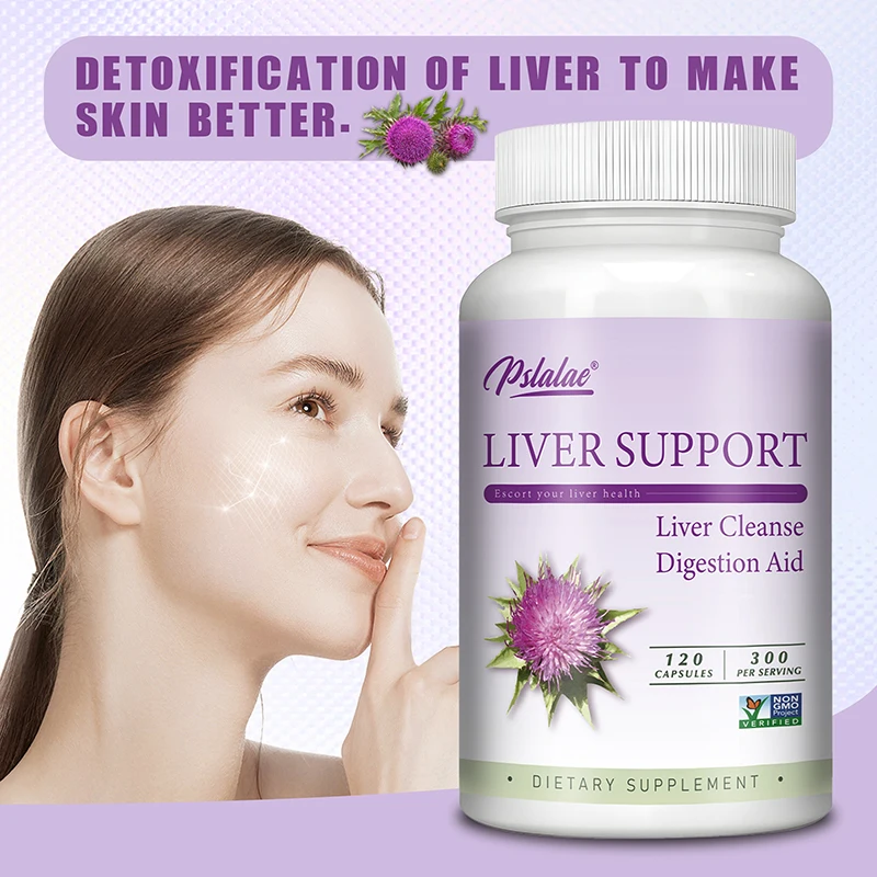 

Liver Support Supplements - Antioxidants, Supports Liver Repair and Cleanse, Antioxidant - with Dandelion + Milk Thistle