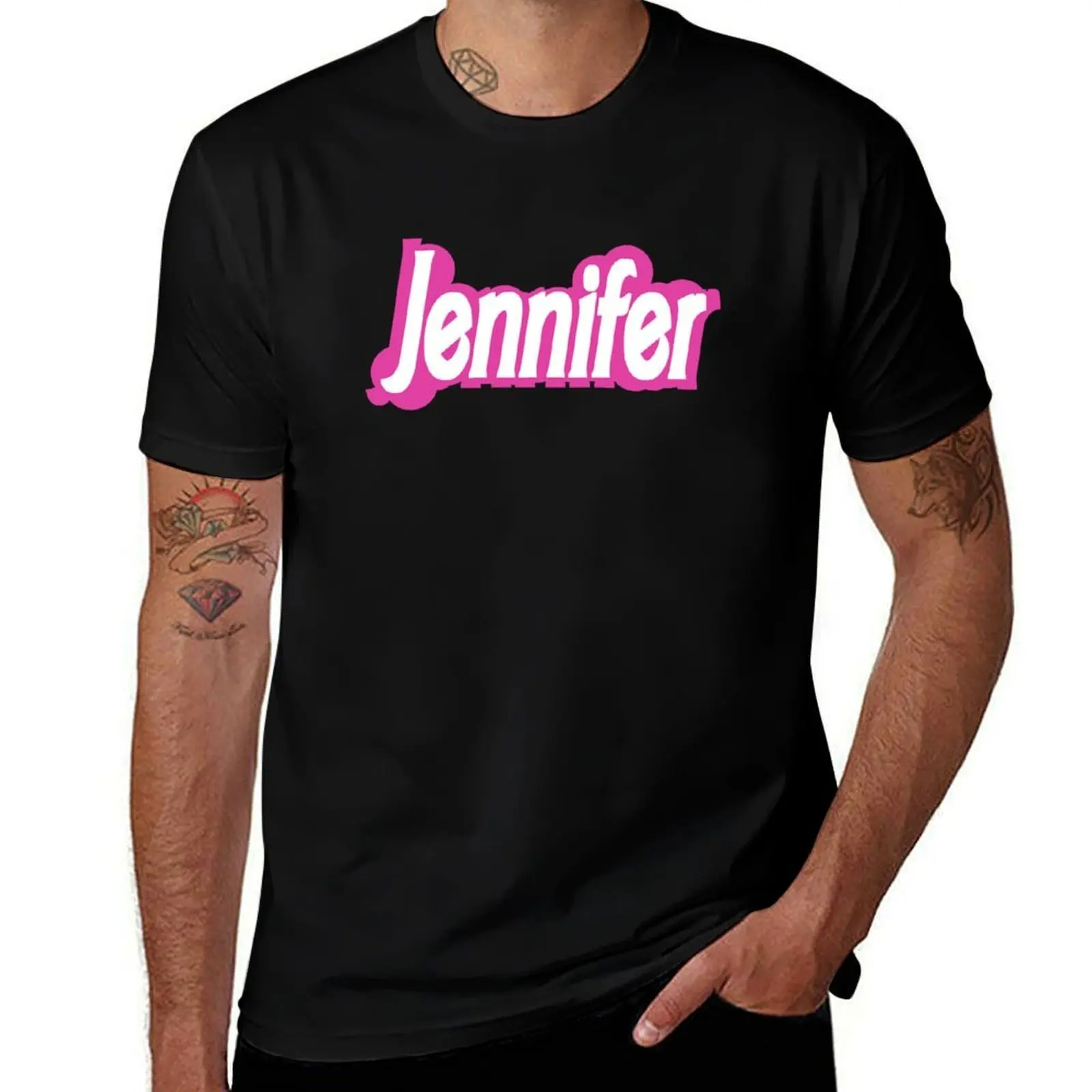 Jennifer drawing T-Shirt Water Resistant Casual T-Shirt