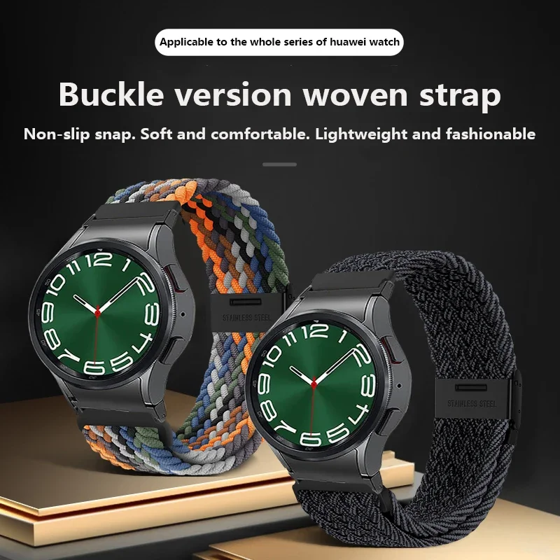 20mm Band for Samsung Galaxy Watch 4/5/6 44mm 40mm Classic 43mm 47mm 5Pro 45mm No Gaps Nylon Bracelet For Galaxy Watch 6 Strap