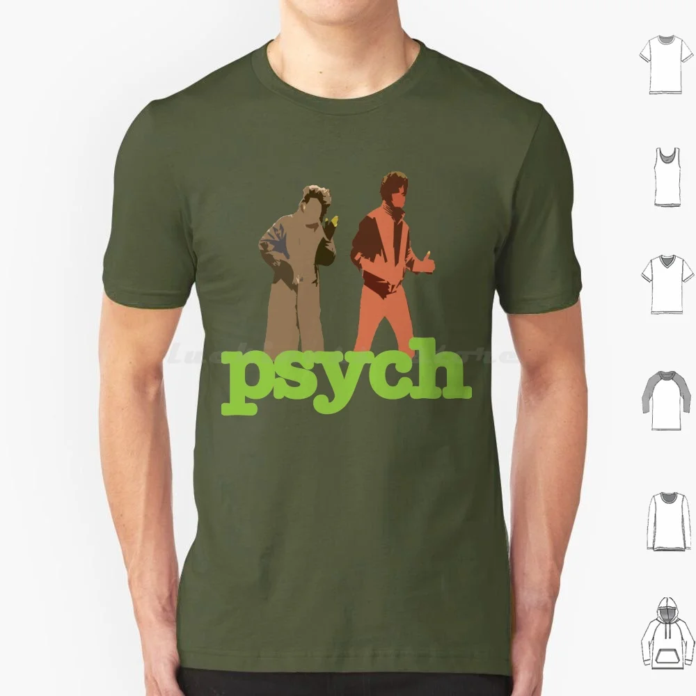 Psych americano duos grit desempenho t camisa 6xl algodão legal t psic shawn spencer burton guster americano duos gritar psic