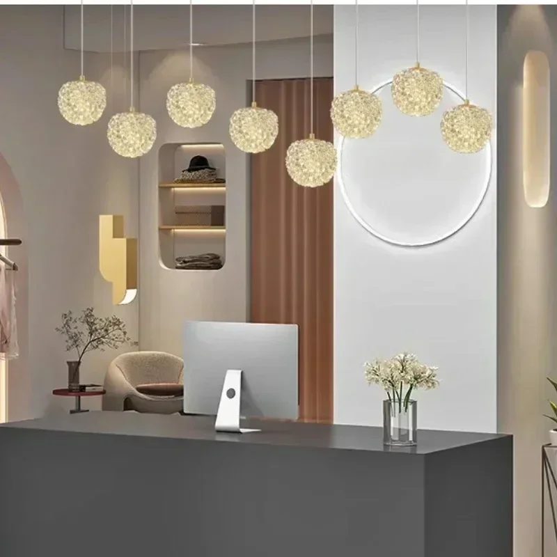 

Luxurious Bedside Lamp Long-line Warm Romantic Light and Modern Style High-grade Crystal Chandelier Bedroom Corridor Lamp
