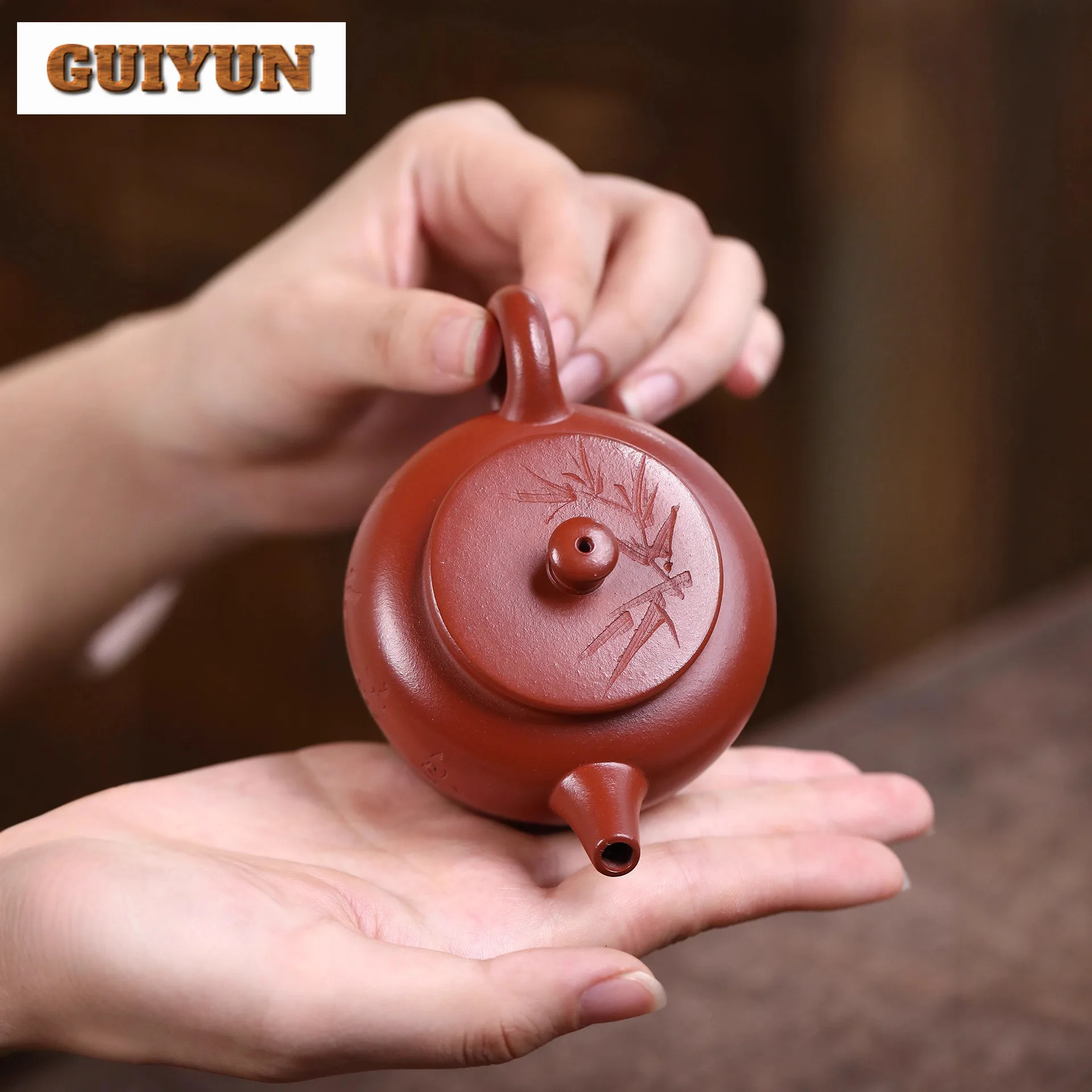 120 مللي أباريق الشاي التقليدية Yixing الأرجواني الطين اليدوية دي تشونغ وعاء الخام الخام الأحمر الطين غلاية الصينية Zisha طقم شاي لمستلزمات الشاي #2