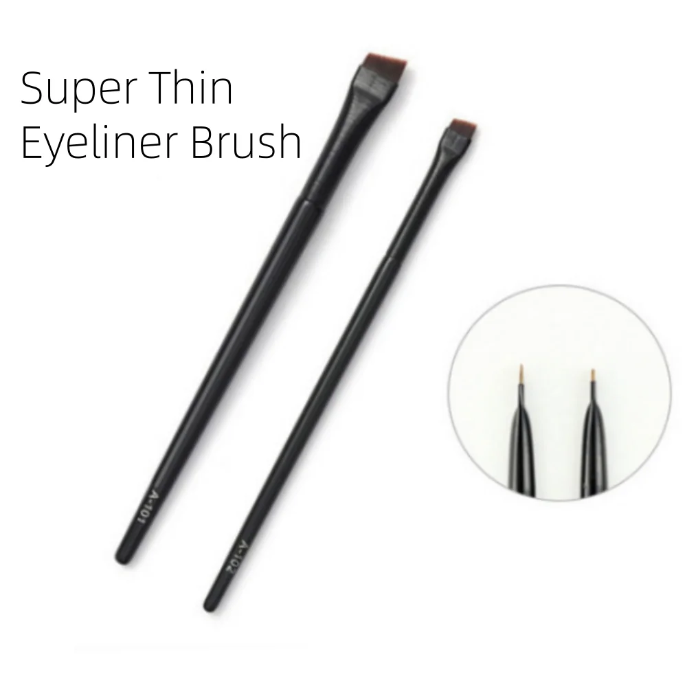 1pcs Makeup Eyeshadow Brushes Super Thin Eyeliner Brush Eye Shadow Eyebrow Eye Brushes Soft Fiber Wool Comsetic Tools