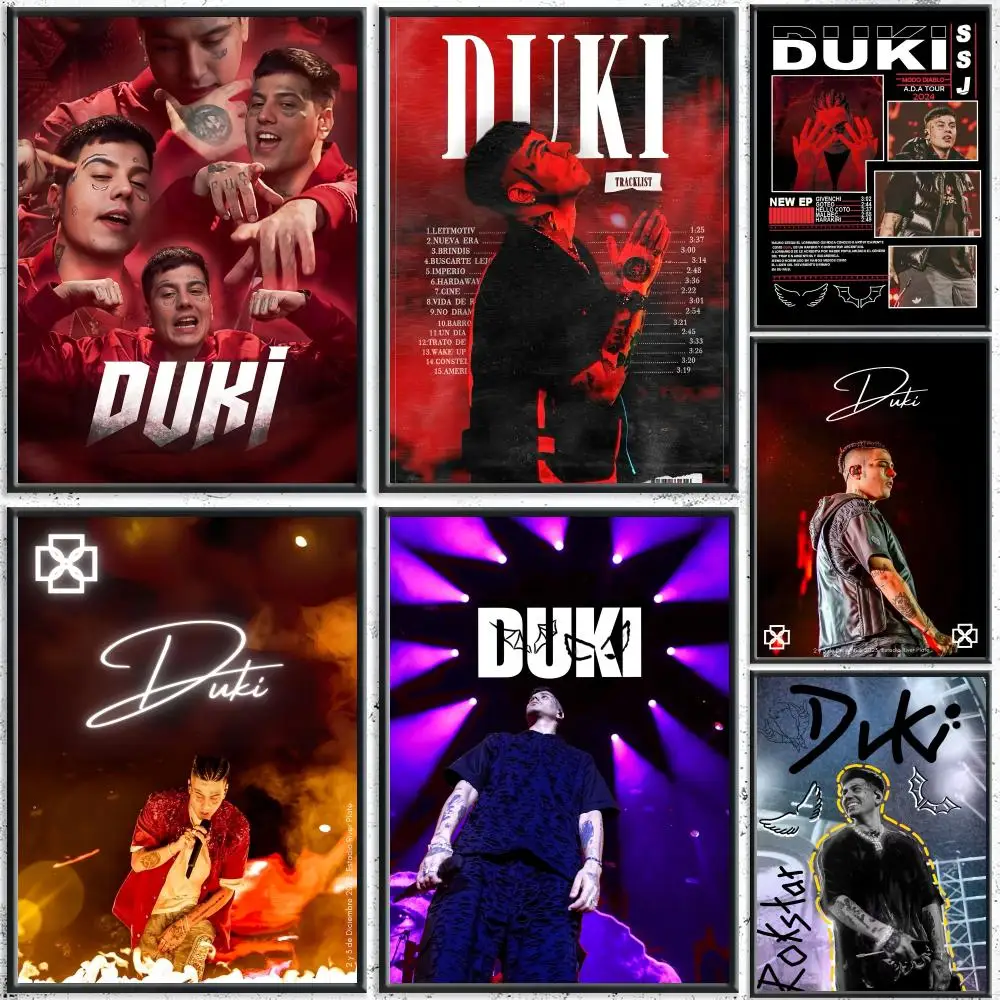 argentina rapper Duki Poster HD Waterproof Self-Adhesive Wall Art – Multi-Scene Use, Top Gift Pick