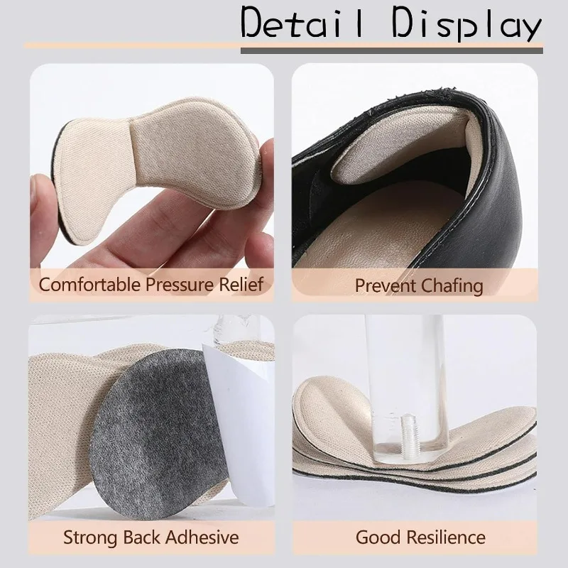 Comfortable Heel Pads Sneakers Self-adhesive Sponge Patch High Heels Easy Installation Heel Stickers High-heeled Shoes Inserts image 5