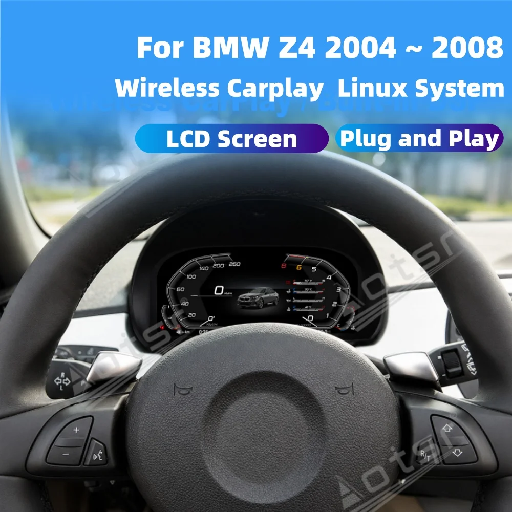 For BMW Z4 2004 2005 2006 2007 2008 Carplay Virtual Cockpit Speed Meter LCD Digital Cluster Instrument Panel Car Dashboard
