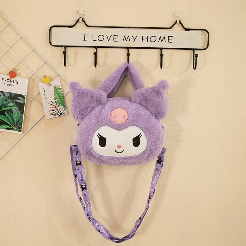 

Плюшевая сумка Sanrio Hello Kitty Diagonal, сумка для хранения мелочей с изображением Куроми, сумка-клатч