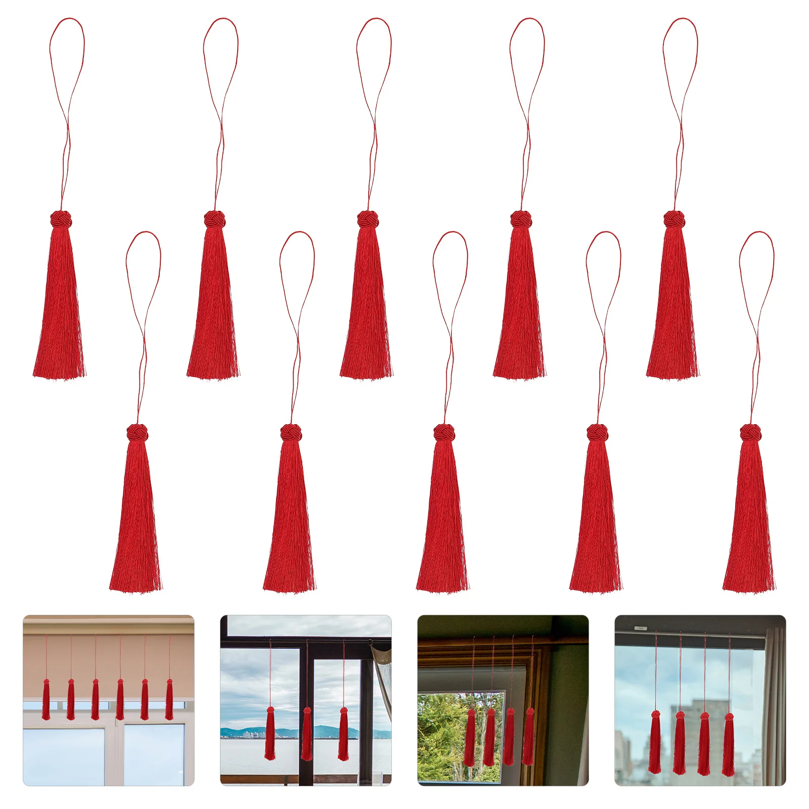 10 قطعة شرابات الكرة المعلقة الستار الزخرفية شرابات Craft بها بنفسك الحرفية زينة للمنزل الديكورات هدايا الحفلات مجوهرات هدايا عيد الميلاد #3