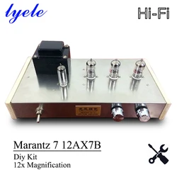 Lyele Audio Marantz 7 12ax7b Preamplifier Vacuum Tube Amplifier Diy Kit 12 Times Magnification Delicate Sound Preamplifier
