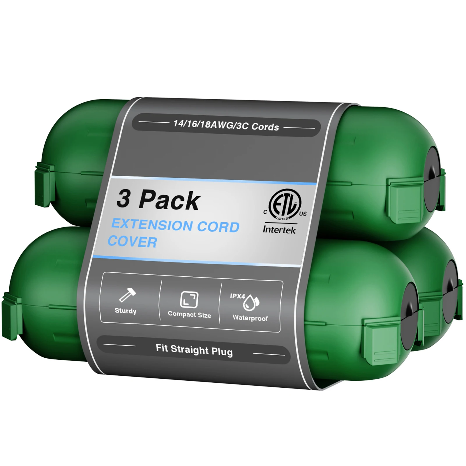 3Pcs Outdoor Plug C… - image