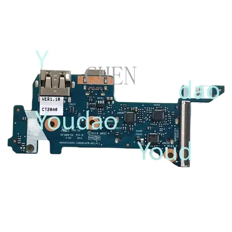 New 6050A 3126901     For HP 340 G7 Type-C USB Reader Board SD Card Module CTT