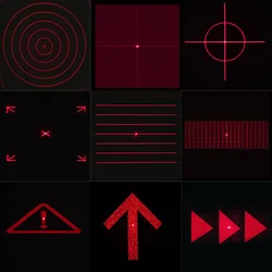 5pcs/pack DOE Diffractive Optical Elements Lens DG Grating Laser Light Pattern Projection Stage Star Lighting Effect