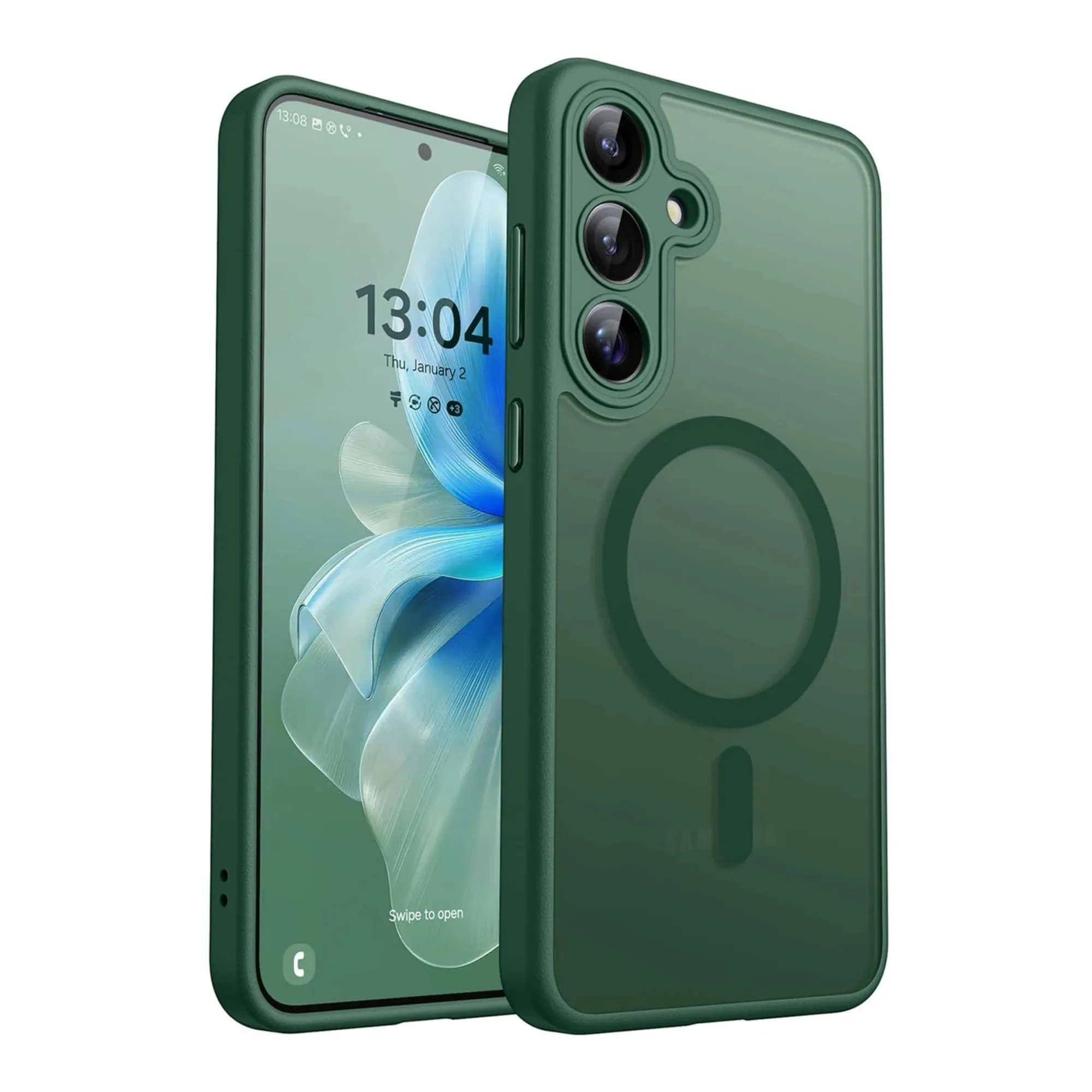 

Роскошный матовый полупрозрачный магнитный чехол для телефона с беспроводной зарядкой для Samsung Galaxy S25 Ultra S24 S23 Ultra Plus S24FE Magsafe Cover