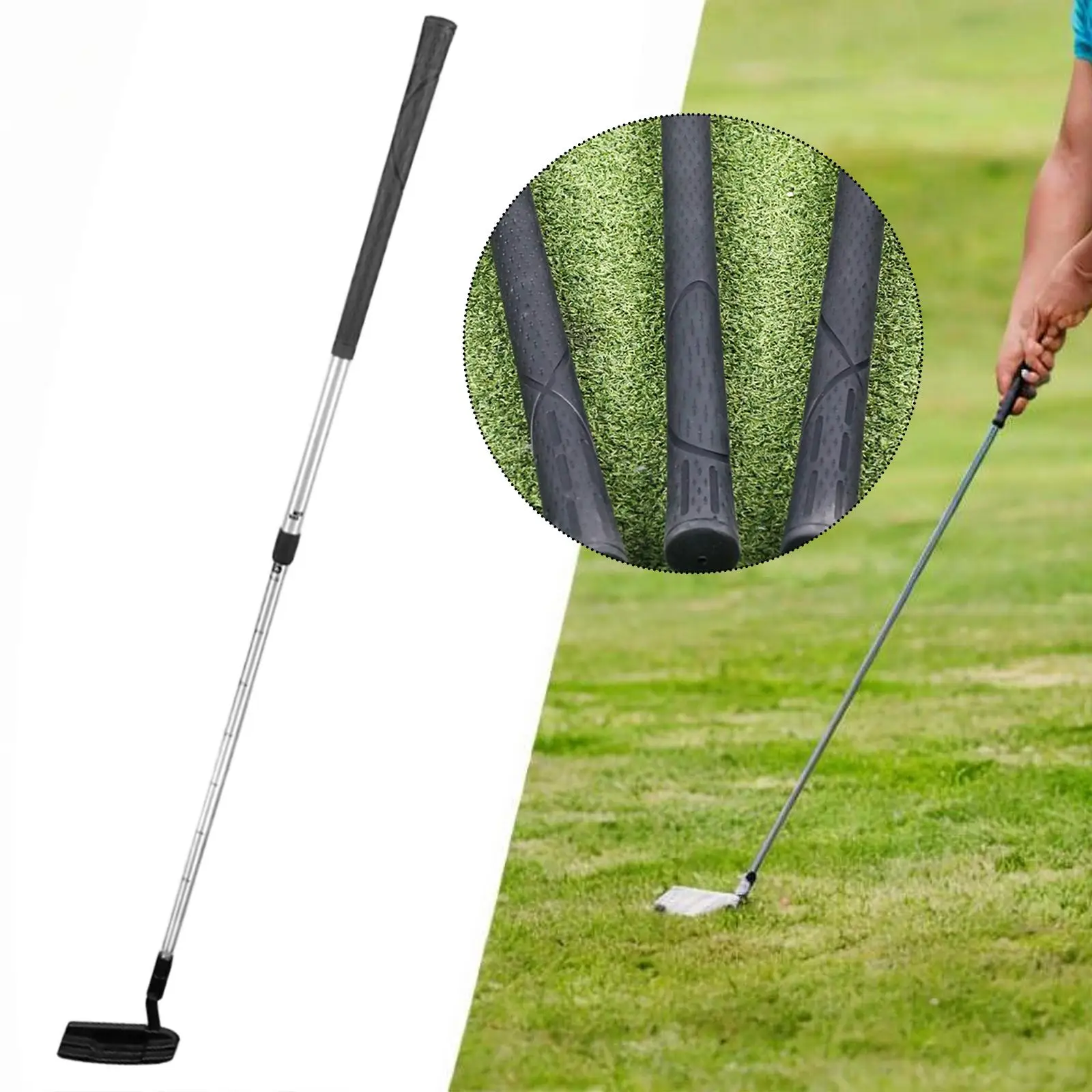 Telescopic Golf Putter Club Kids Adults Aluminum Alloy Sturdy Retractable Practice Rod for Family Golf Game Indoor Outdoor view 4