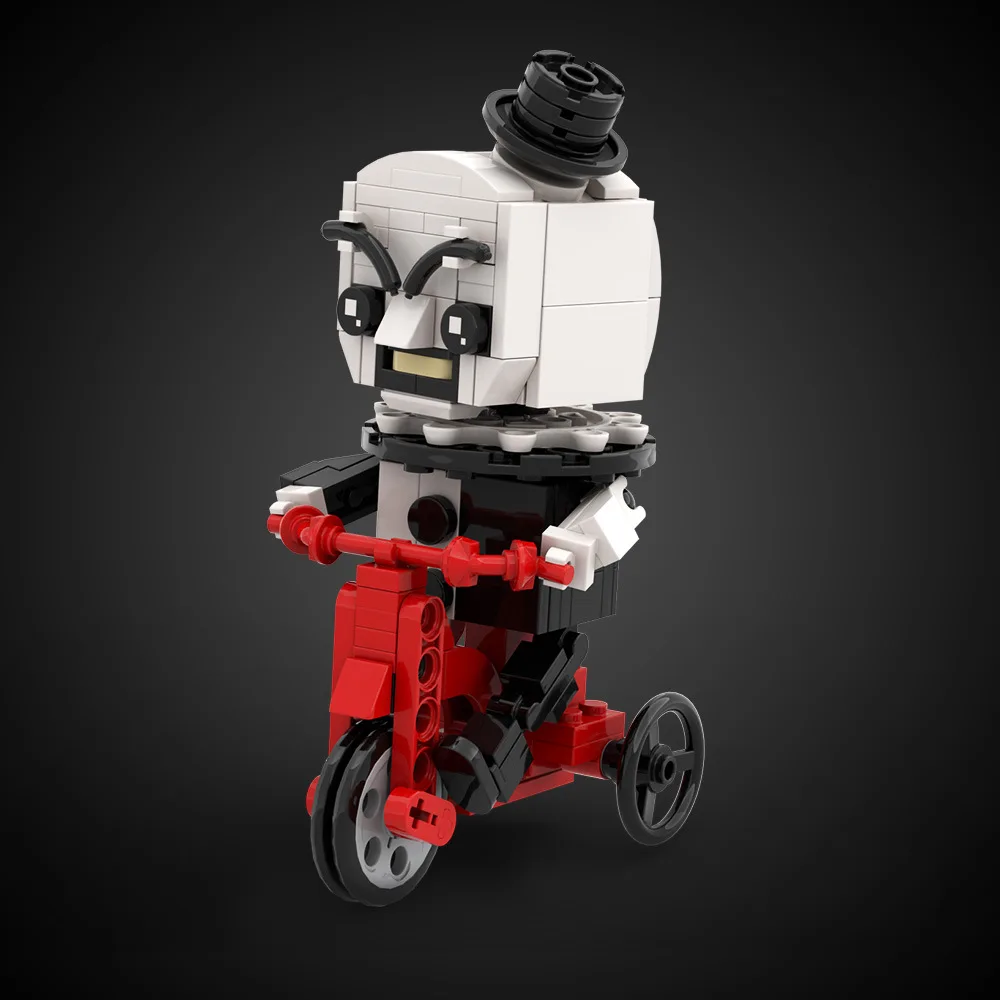 

Horror Movie Bicycle Art BrickheadZ Doll Model Building Blocks Art the Clowned Evil Clown Figure Assembling Toy Halloween