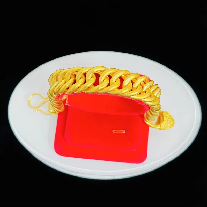 Luksusowa męska biżuteria z prawdziwego złota 24K męska i damska bransoletka z rzędem ręcznym au9999 złoty wzór chmurki łańcuszek z płytką ręczną moda