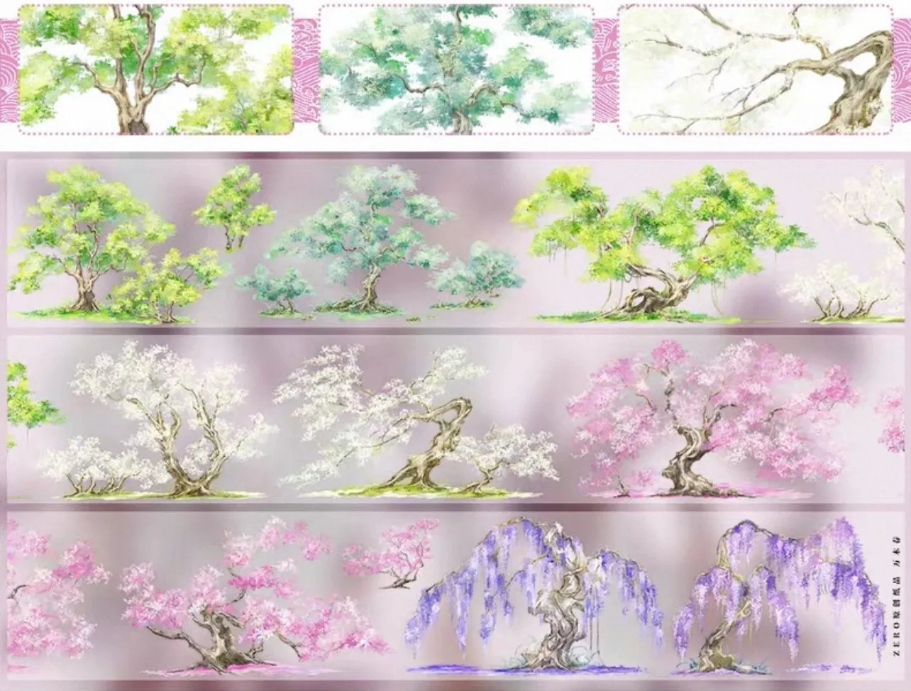 

18 дизайнов - 1 рулон декоративной клейкой ленты Washi PET, наклейки Zero Journal, ландшафтные наклейки, деревья, Фанъюань, Цюнлоу, огород, подушки, река, Тинь