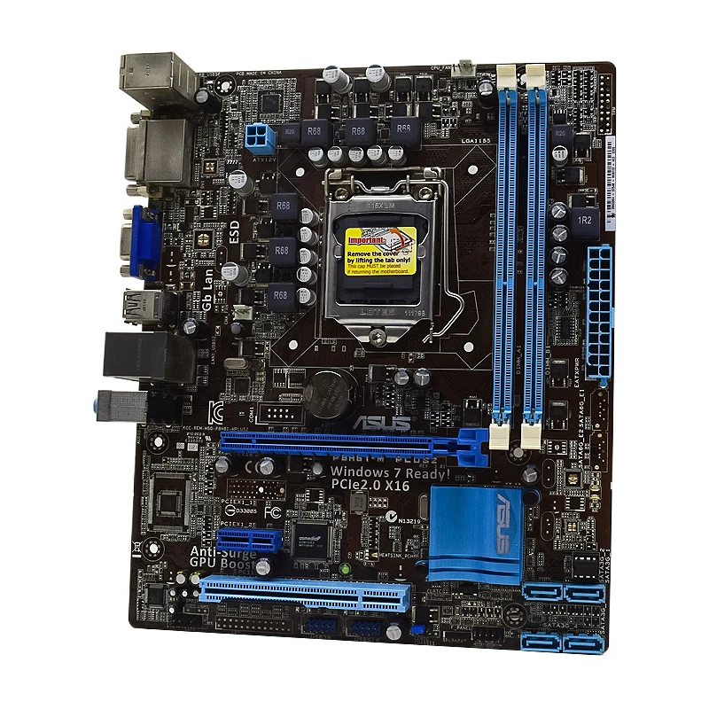 ASUS P8H61-M PLUS2 Motherboard LGA 1155 intel H61 DDR3 16GB support i3-2120 2300 2400 3450  G440  G540 2600 2125 cpu